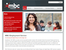 Tablet Screenshot of mbcemployment.com.au